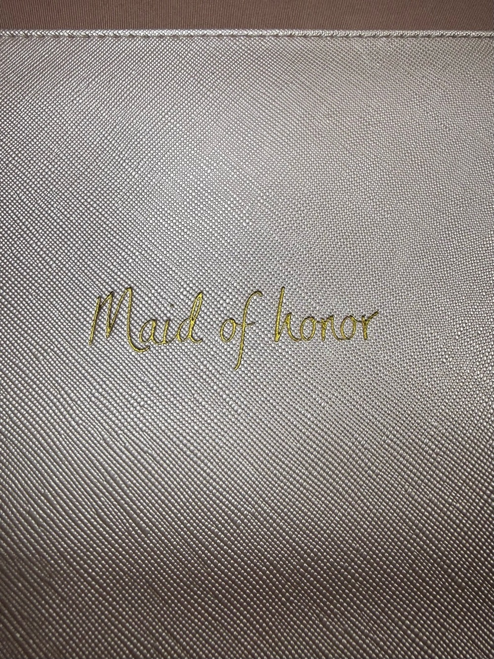Katie Loxton Vegan Leather Metallic Finish Perfect Pouch Maid of Honor Clutch NW - Picture 2 of 8